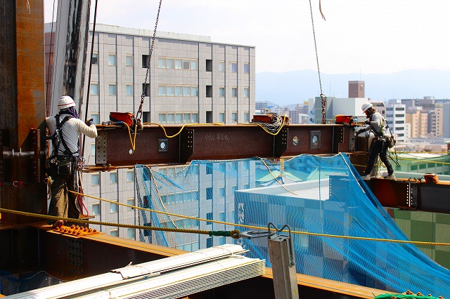 ギャラリー　福岡　鋼構造物工事　鉄骨建方　鉄骨鳶　鍛冶工事　小倉鋼建工業